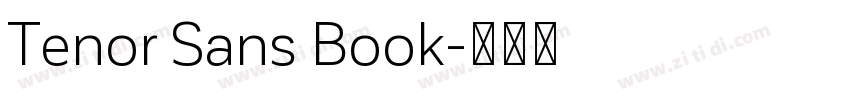 Tenor Sans Book字体转换